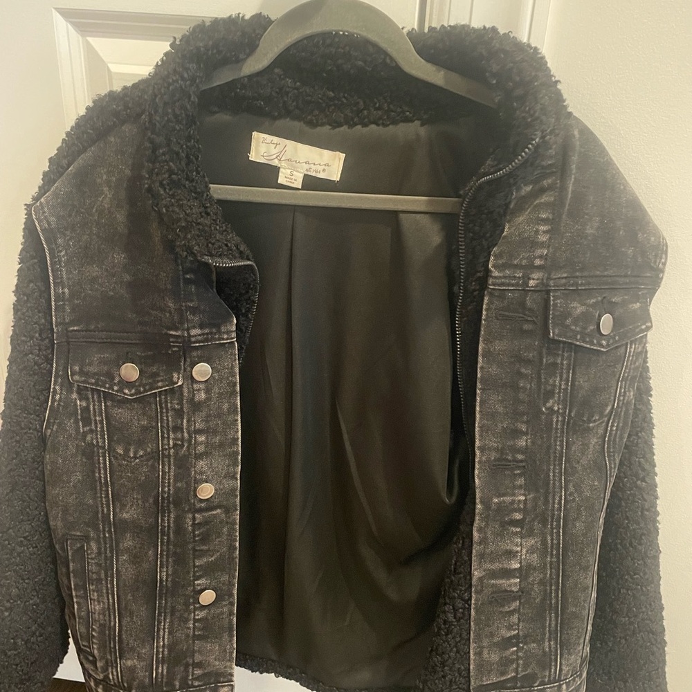 Vintage Havana denim/Sherpa Jacket - NEVER WORN